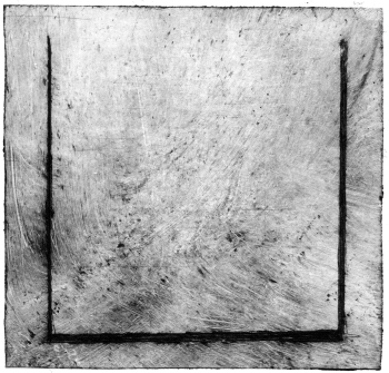 Quadrado do Espírito, monotipia de Yara Baungarten